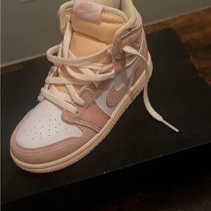 Nike Kids Blush Pink and Cream Sneakers
